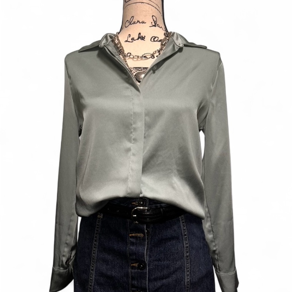 Mint Green Button Down Shirt